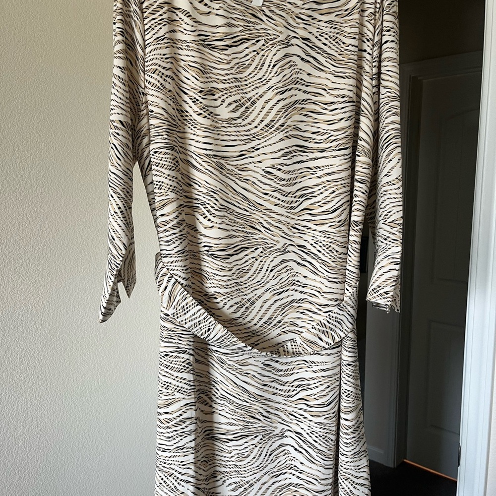 Elegant Zebra Print Dress